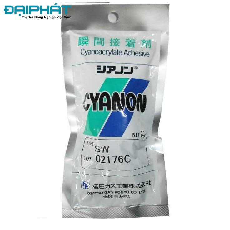 Keo dán nhựa, cao su Cyanon SW 3 Cyanon20SW20 BMA20VIETNAM 1607439529