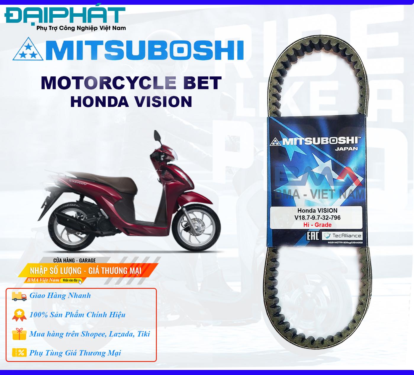 Dây curoa Mitsuboshi cho Honda VISION 110 3 Honda20VISION2011020 20BMA20Viet20Nam 1676086681