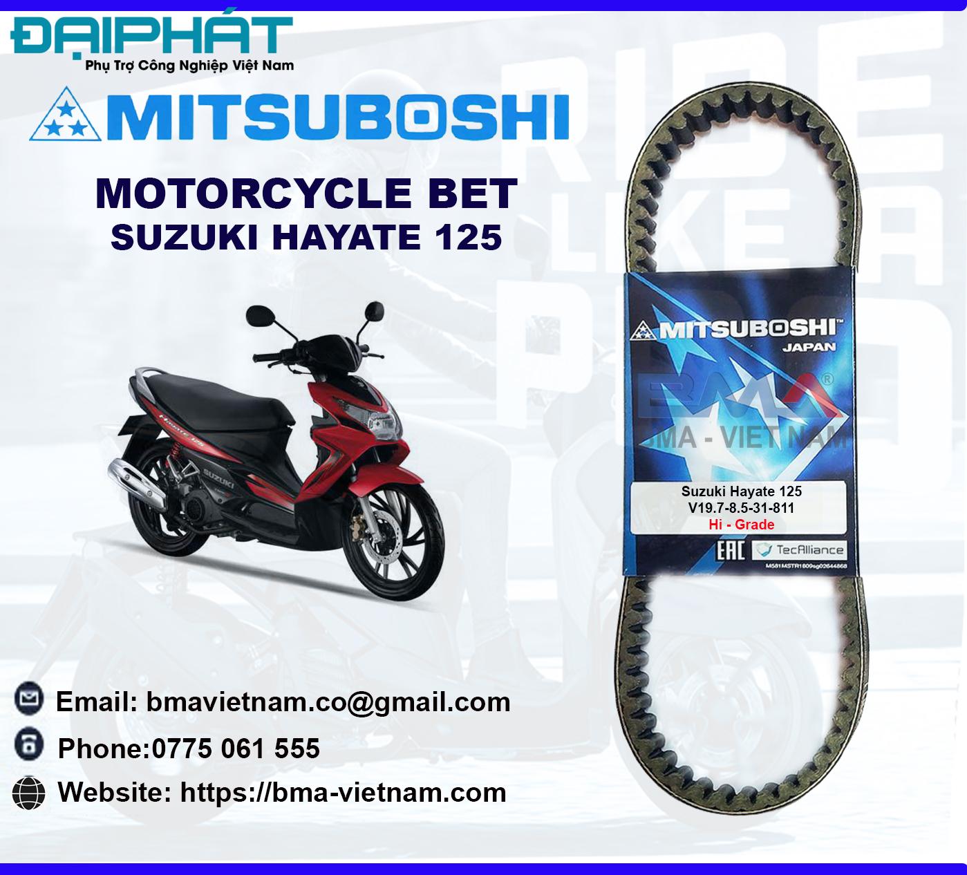 Dây curoa Mitsuboshi Nhật Bản cho SUZUKI Hayate 125 3 SUZUKI20Hayate2012520 20BMA20Viet20Nam 1675930142