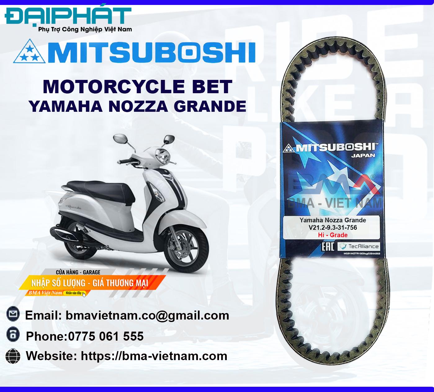 Dây curoa Mitsuboshi cho Yamaha NOZZA GRAND 3 YAMAHA20Nozza20grande20 20BMA20Viet20Nam 1676086809