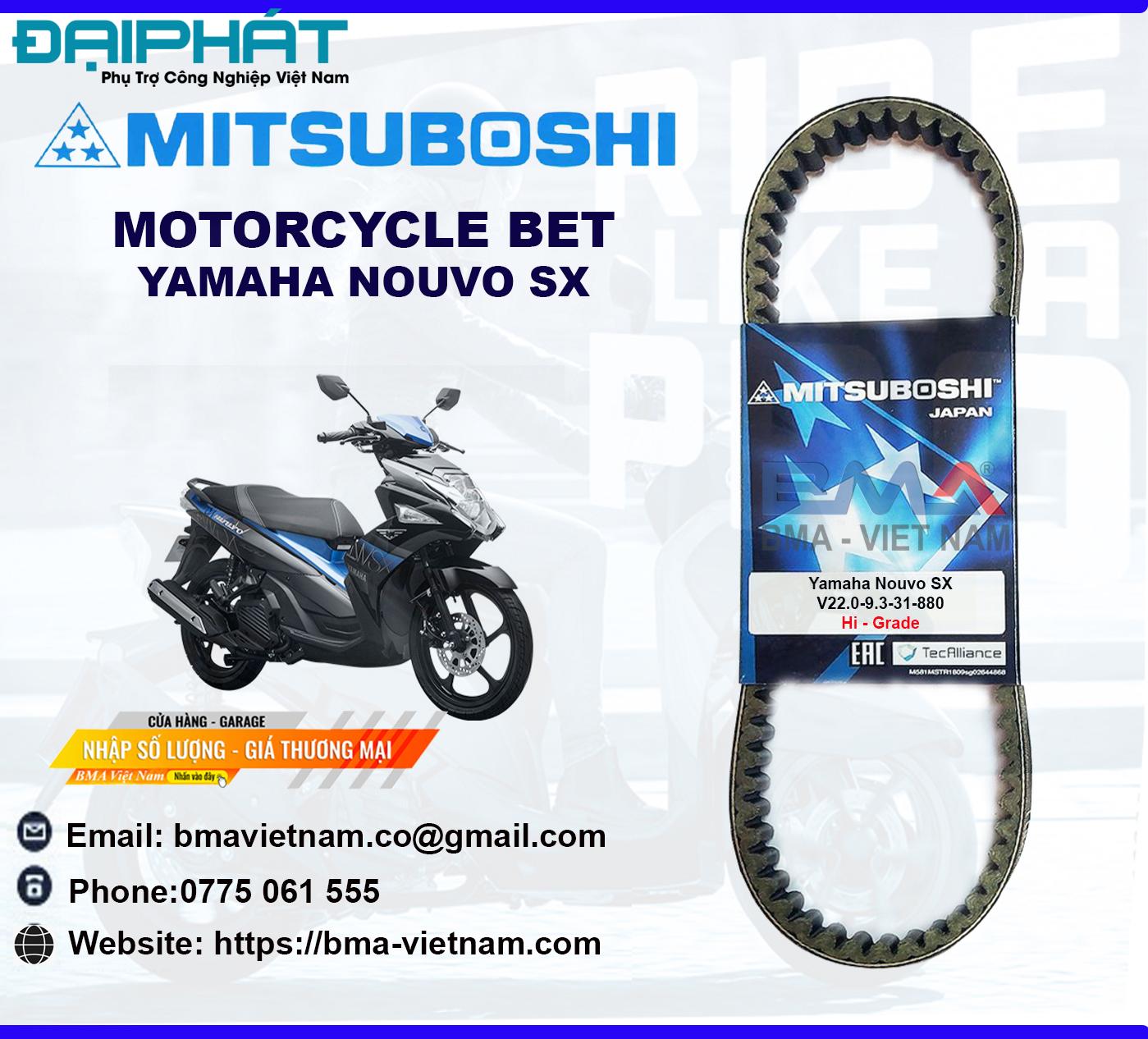 Dây curoa Mitsuboshi cho Yamaha NOUVO SX 3 Yamaha20Nouvo20SX20 20BMA20Viet20Nam 1676086849