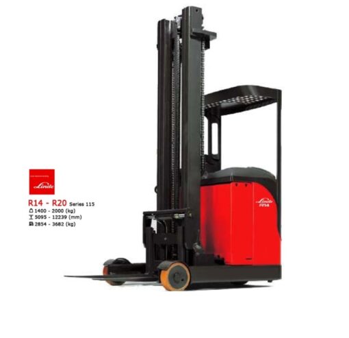 Xe nang reach truck linde r14 r16 r20
