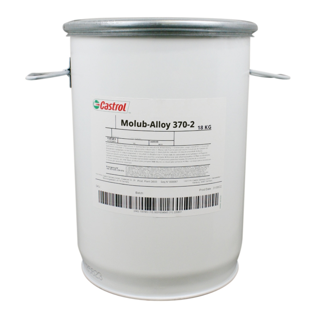 Mỡ bôi trơn hiệu suất cao Castrol Molub-Alloy 370-2 NLGI 2 xô 18kg