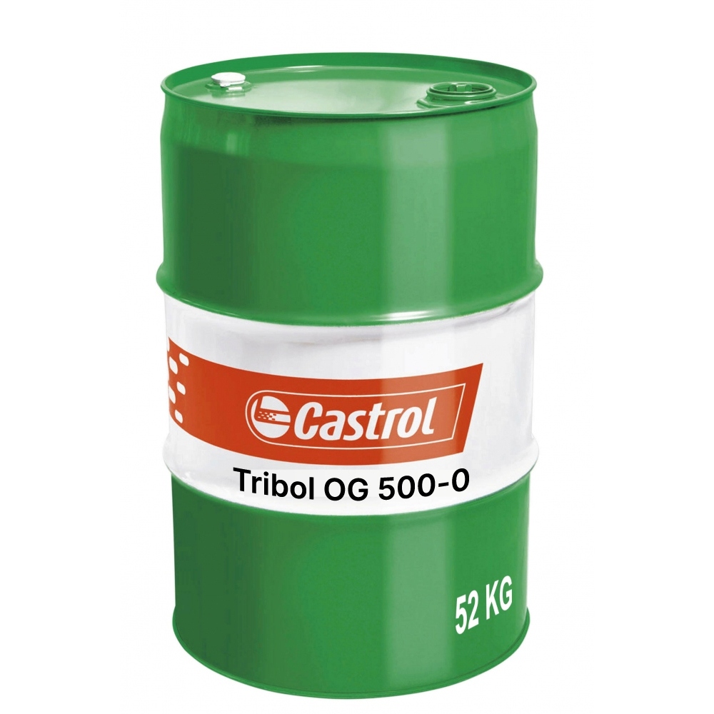 Mỡ bôi trơn bánh răng hở Castrol Tribol OG 500-0 dạng xịt NLGI 0 thùng 52kg