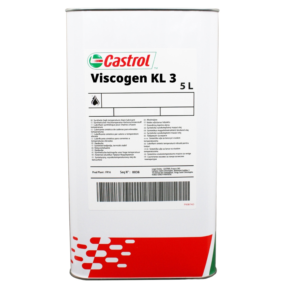 Dầu bôi trơn xích chịu nhiệt độ cao Castrol Viscogen KL 3 can 5 lít