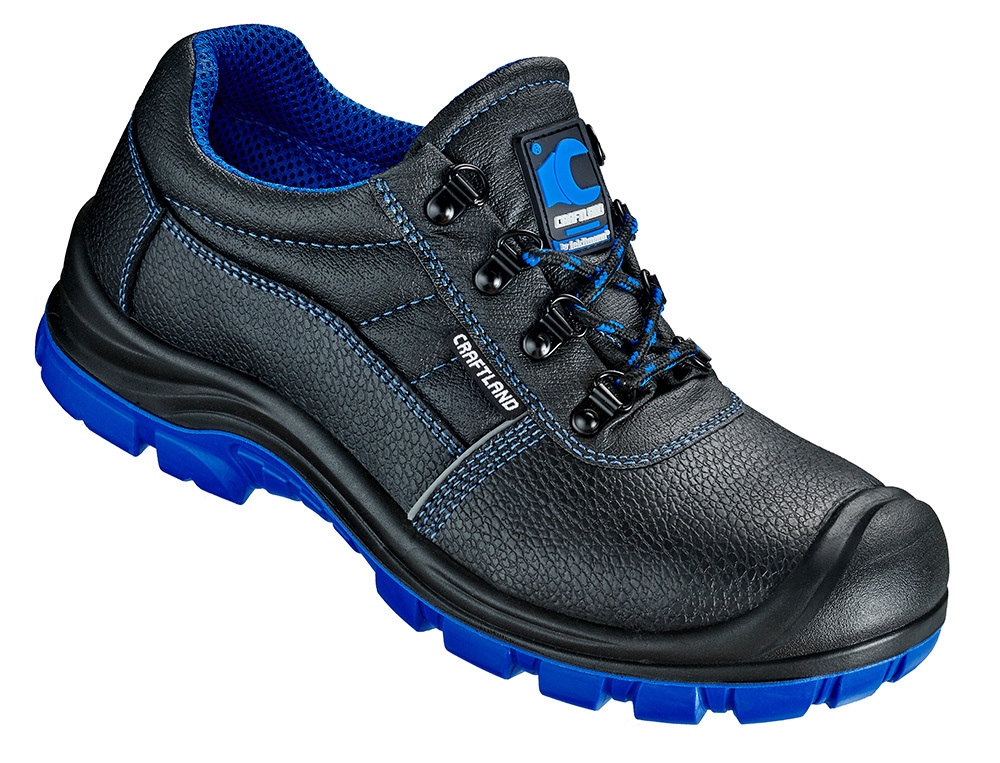 Giày bảo hộ Craftland 31345 DANZIG ÜK tiêu chuẩn S1 màu đen-xanh size 36-48