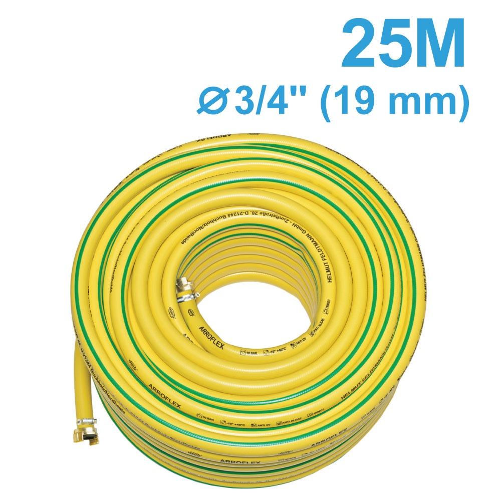 Ống nước làm vườn PVC gia cường Evertec 6326 ARROFLEX 19mm(3/4'') 25m