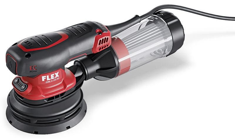 Máy chà nhám xoay quỹ đạo cầm tay nhỏ gọn Flex 468.886 ORE 2-125 EC Set 125 mm