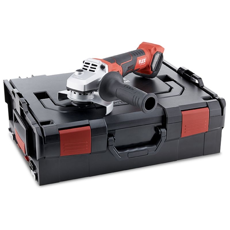 Máy mài góc dùng pin Flex 499.315 có phanh, bộ sản phẩm đi kèm hộp đựng L-BOXX 136