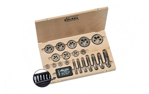 Völkel 48628 HexTap Bộ dụng cụ tích hợp mũi taro hai đầu và bàn ren lục giác hệ G (BSP) 1/8-1