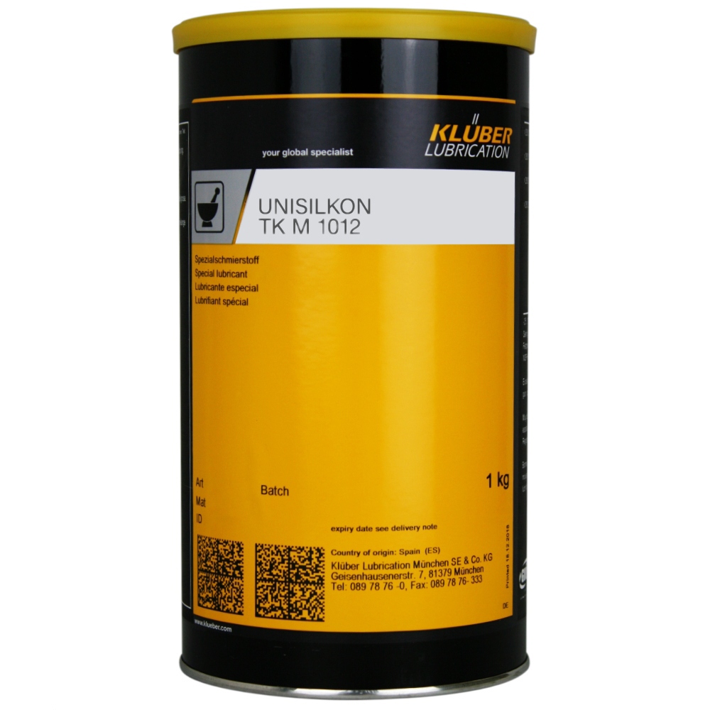 Klüber UNISILKON TK M 1012 Chất bôi trơn trượt và làm kín nhiệt độ cao lon 1kg