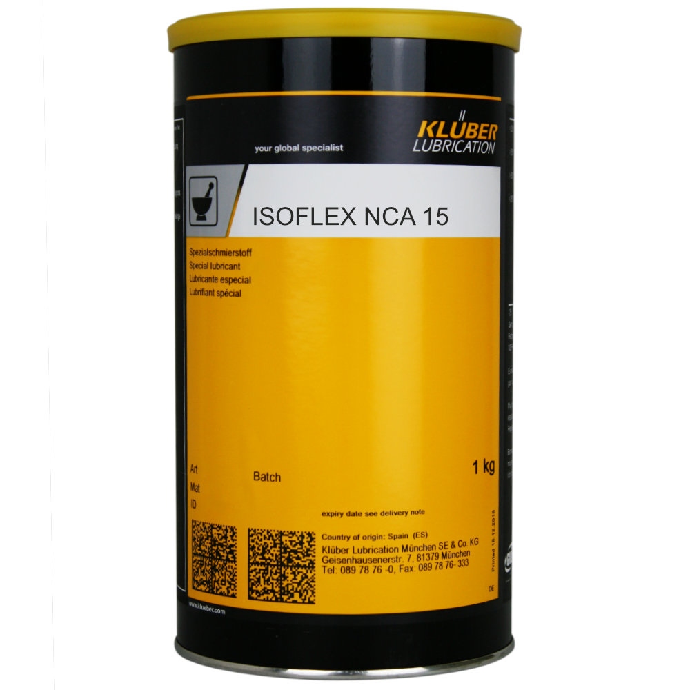 Mỡ bôi trơn vòng bi trục chính Klüber ISOFLEX NCA 15 hộp 1kg