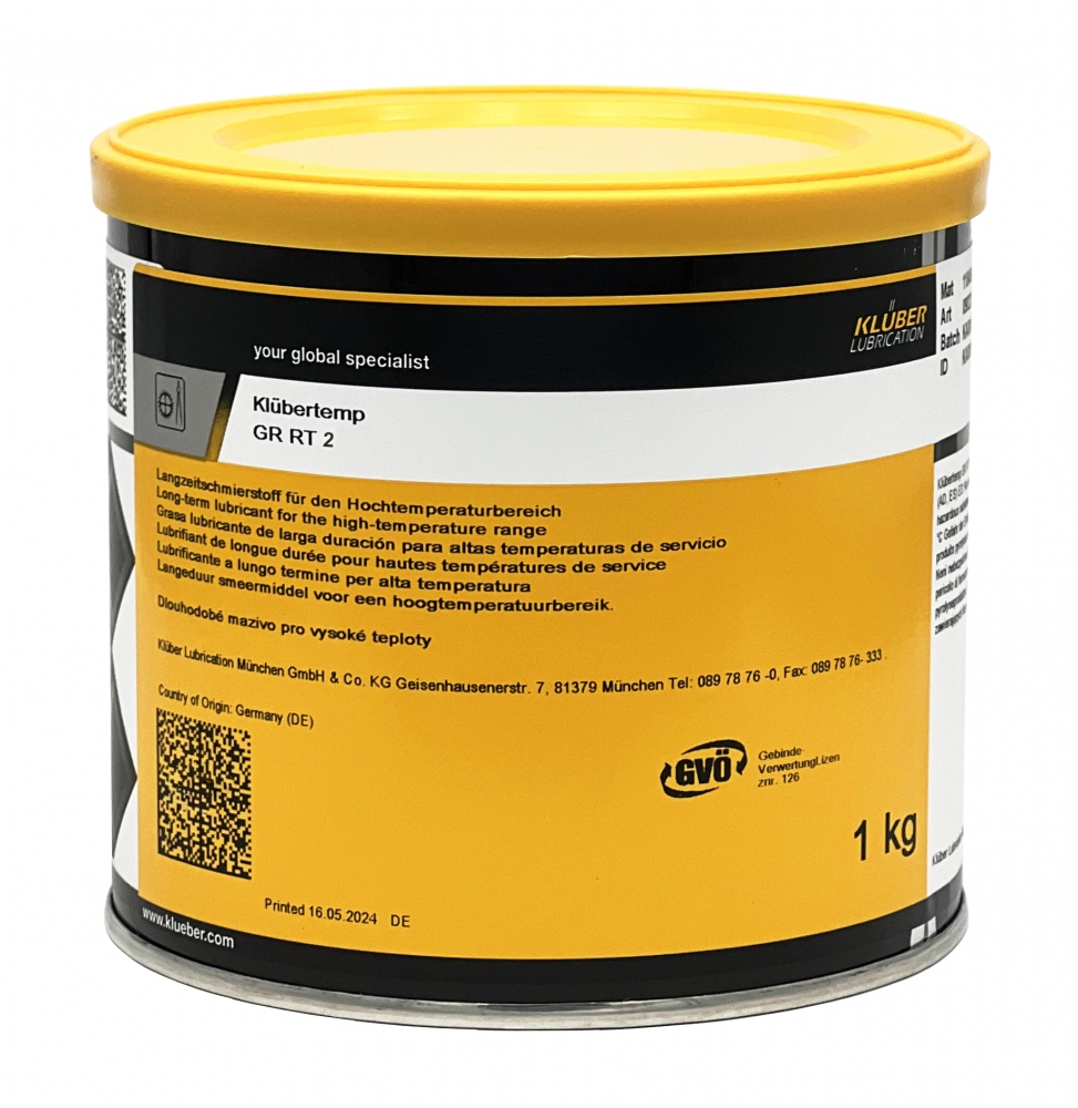 Mỡ bôi trơn dài hạn Klübertemp GR RT 2 1kg