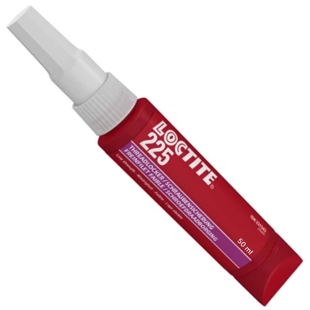 Keo khóa ren Loctite 225 độ nhớt trung bình độ bền thấp màu nâu 50ml