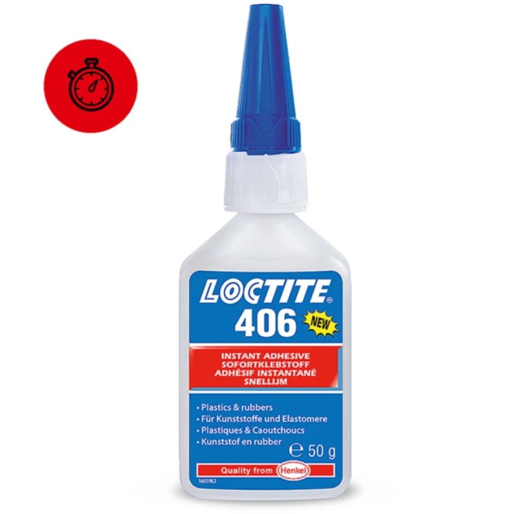 Keo dán nhanh Loctite 406 Cyanoacrylate độ nhớt thấp 50g
