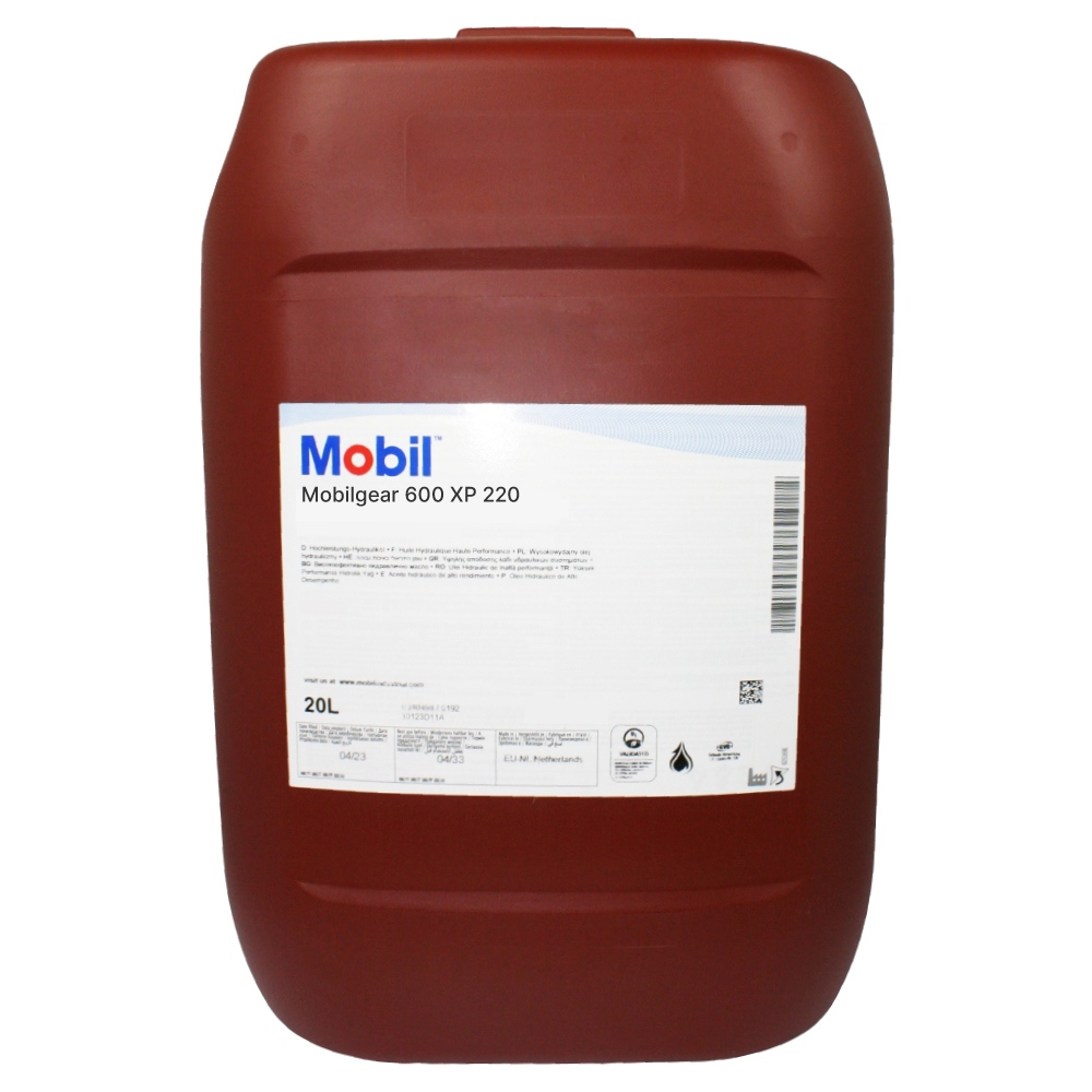Dầu bánh răng hiệu suất cao Mobil Mobilgear 600 XP 220 tiêu chuẩn CLP, can 20 lít