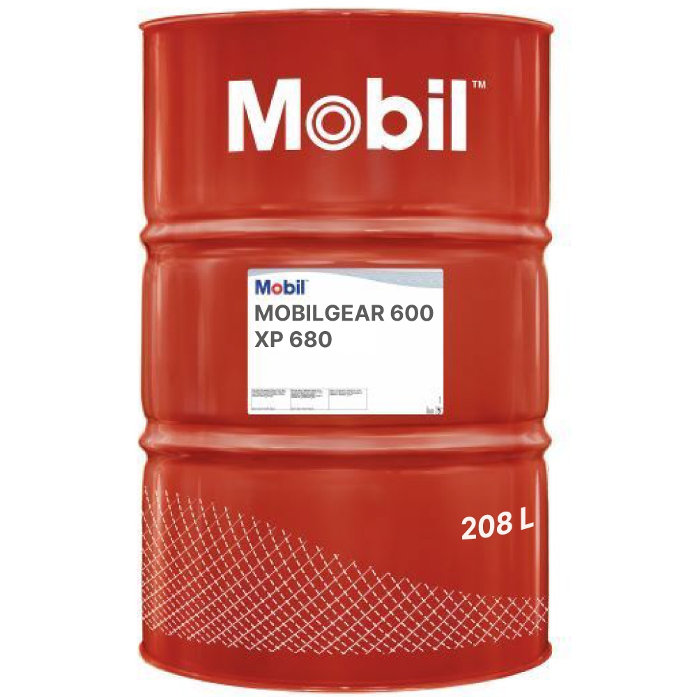 Dầu bánh răng hiệu suất cao Mobil Mobilgear 600 XP 680 tiêu chuẩn CLP phuy 208L