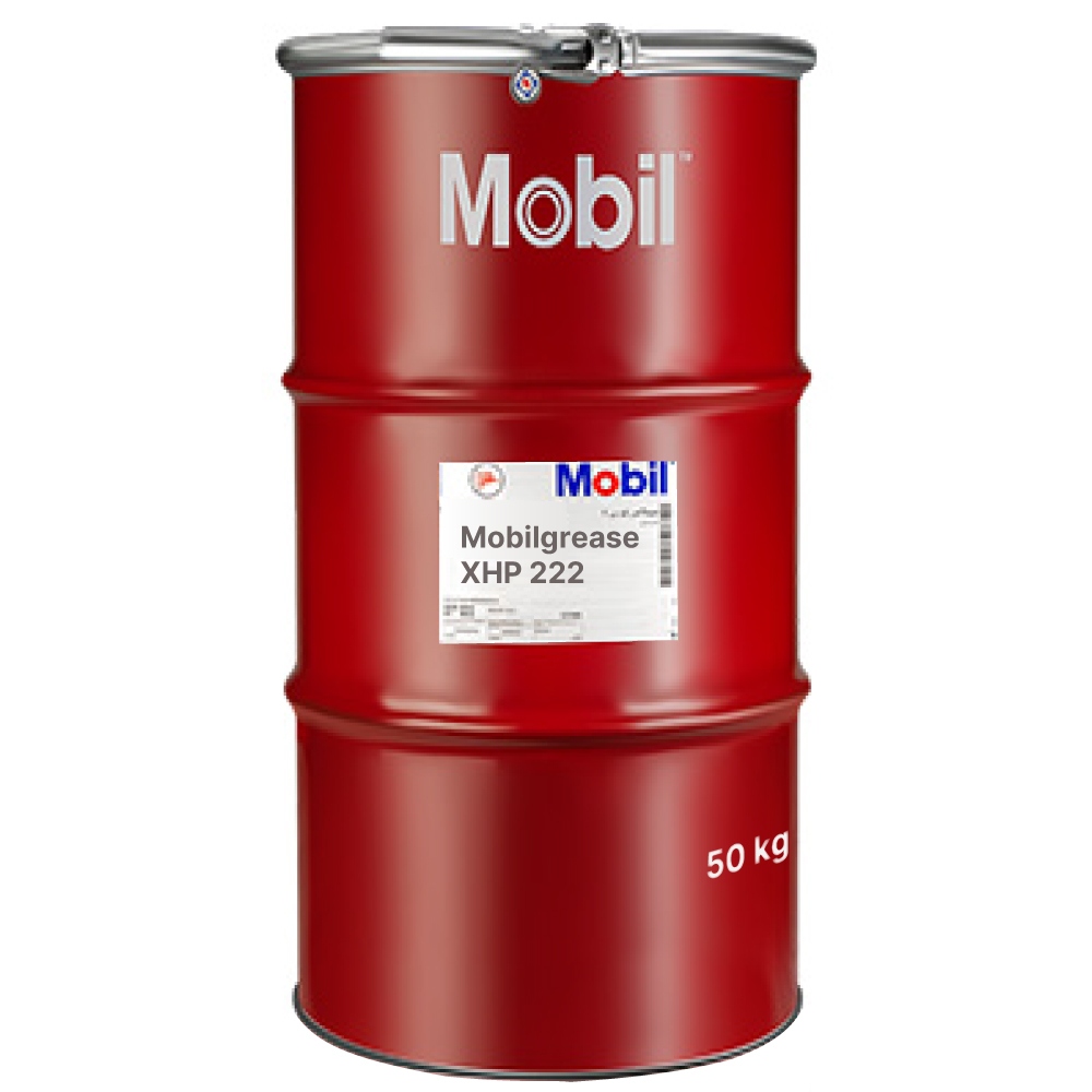 Mỡ bôi trơn gốc Lithium Mobil Mobilgrease XHP 222, độ nhớt NLGI-2, thùng 50kg