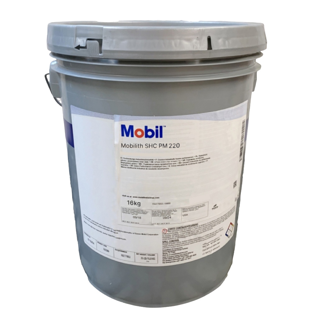 Mỡ bôi trơn máy giấy Mobil Mobilith SHC PM 220 EP độ đặc NLGI 1.5 bao 16kg