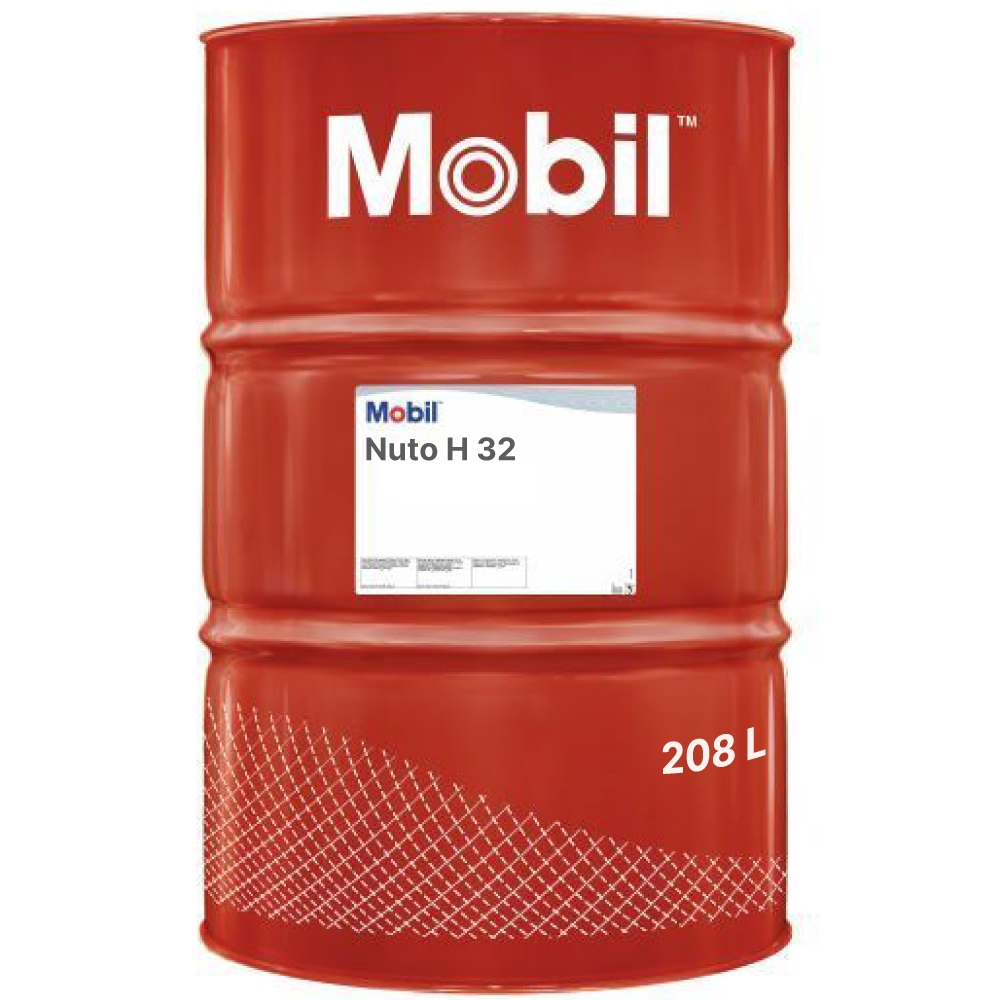Dầu thủy lực chống mài mòn Mobil Nuto H 32 HLP phuy 208L