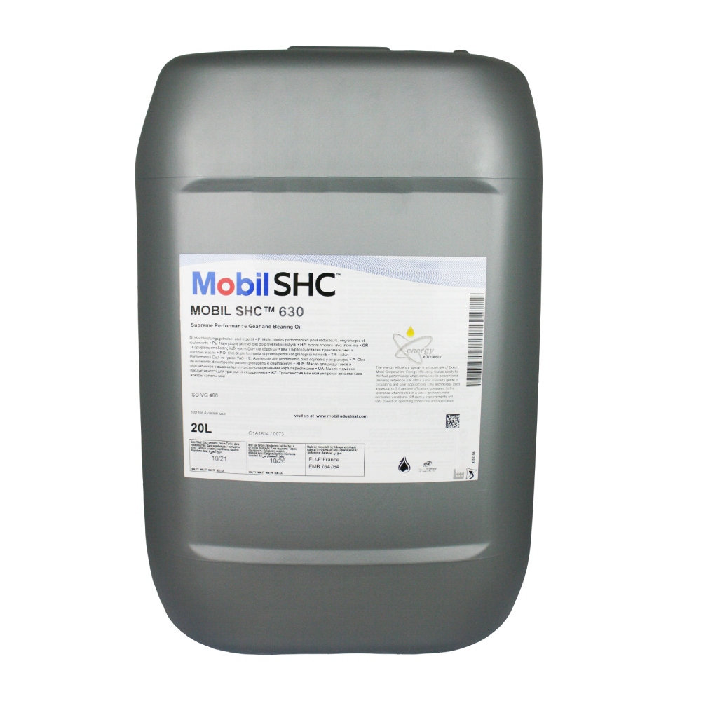 Dầu bánh răng và vòng bi hiệu suất cao Mobil SHC 630 độ nhớt ISO VG 220, xô 20L
