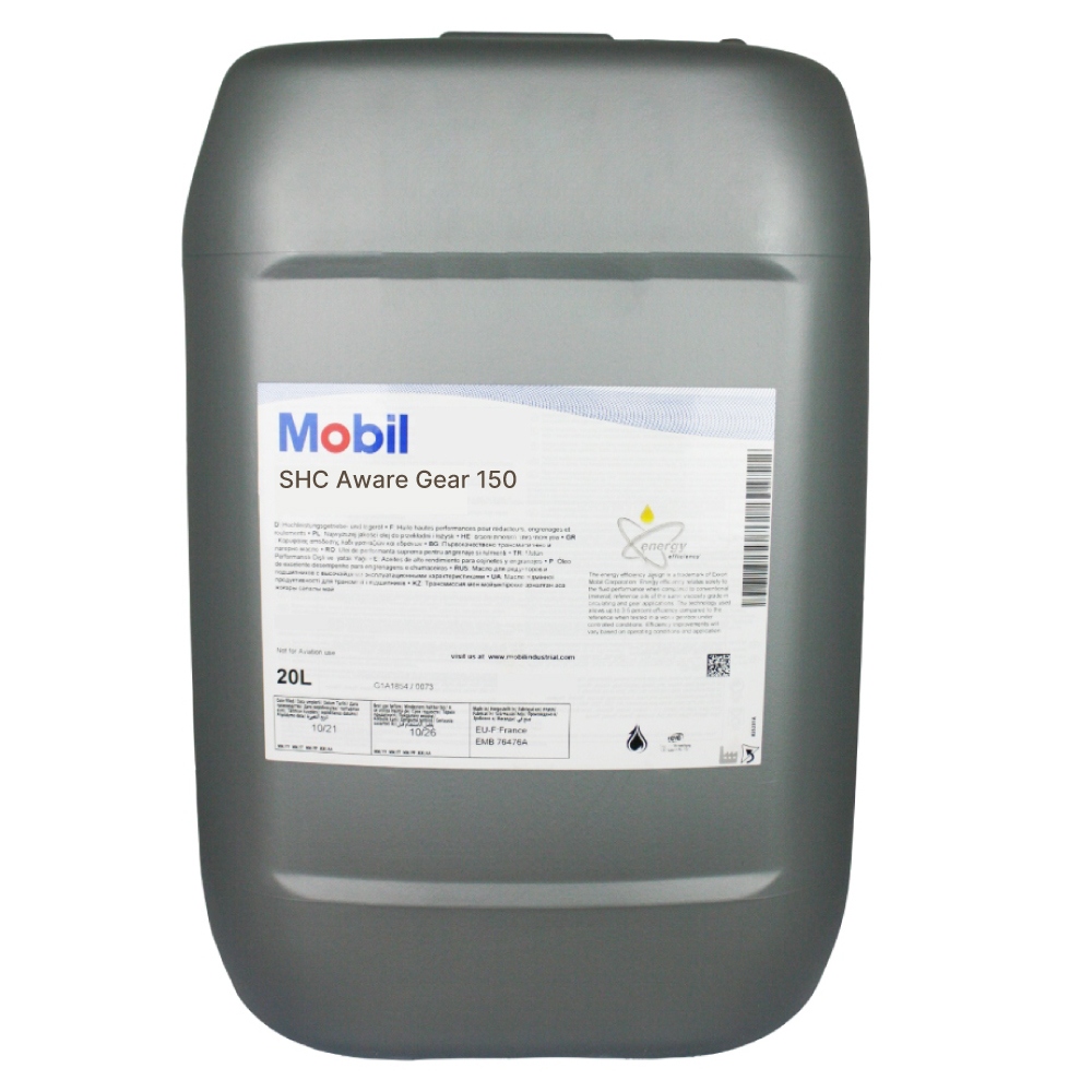 Dầu bánh răng hàng hải hiệu suất cao Mobil SHC Aware Gear 150 20L