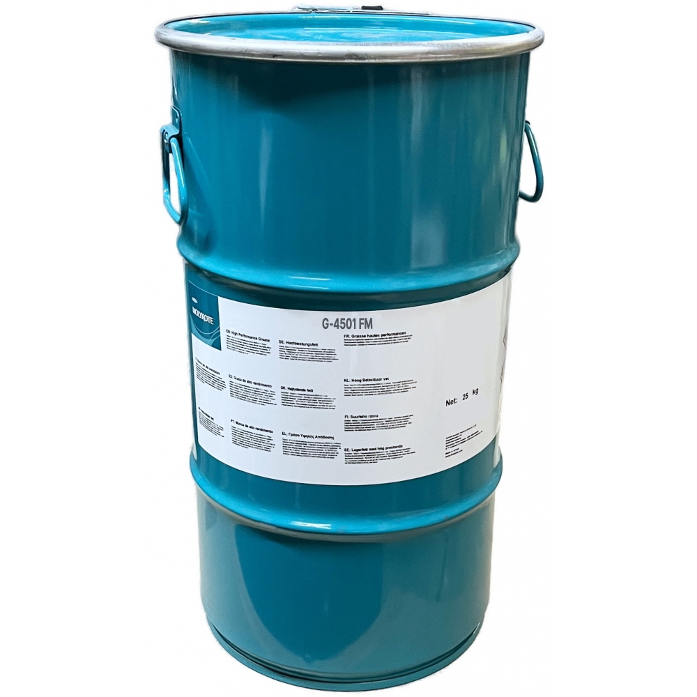 Mỡ tổng hợp đa năng màu trắng Molykote G-4501 FM cấp NLGI-1 thùng 25kg