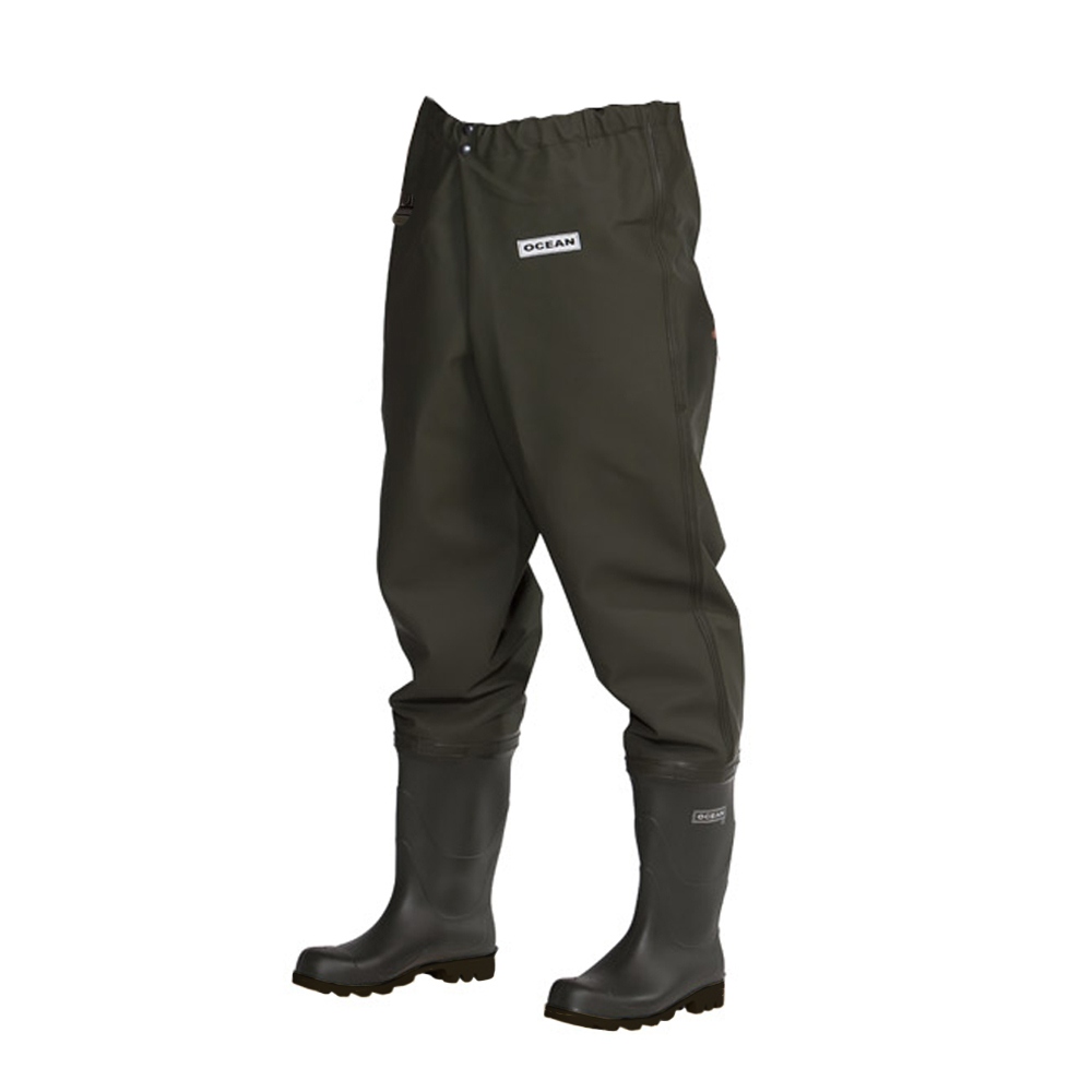 Quần yếm lội nước ngang hông Ocean Deluxe Heavy Duty dùng cho đánh bắt cá và nông nghiệp 37-48