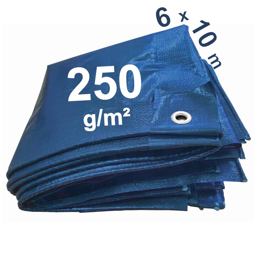 Bạt nhựa PE xanh loại dày Tector 84336/6010 kích thước 6x10m định lượng 250g/m²
