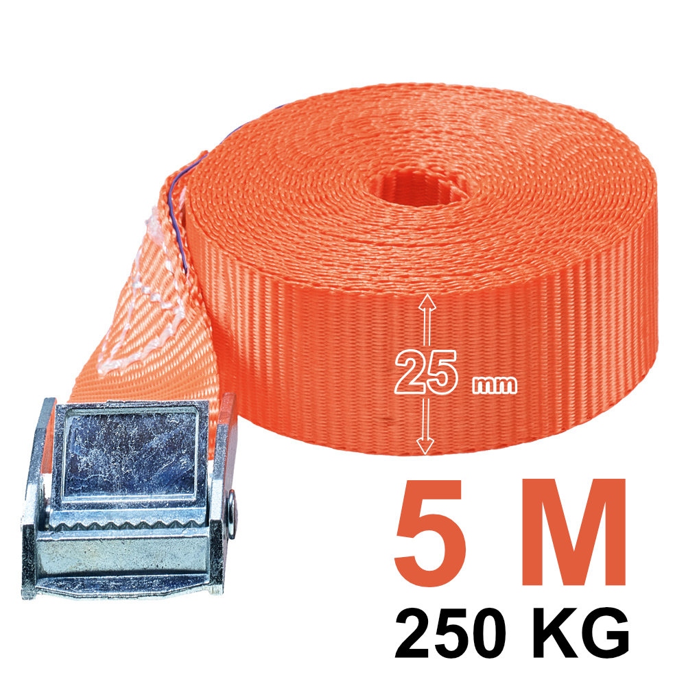 Dây tăng đơ chằng hàng Tector 84500/5M bản rộng 25mm x dài 5m tiêu chuẩn DIN EN 12195-2