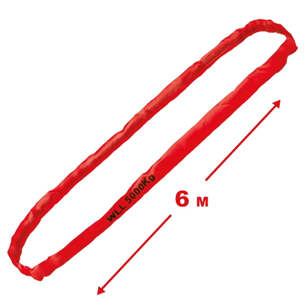 Cáp vải cẩu hàng vòng tròn Tector 84528 màu đỏ 5 tấn - 6m